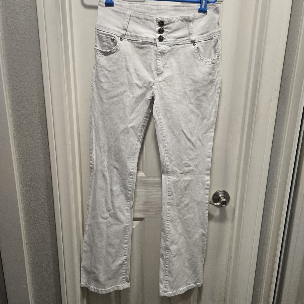 Silver Diva Bootcut Detailed Jeans Size 17